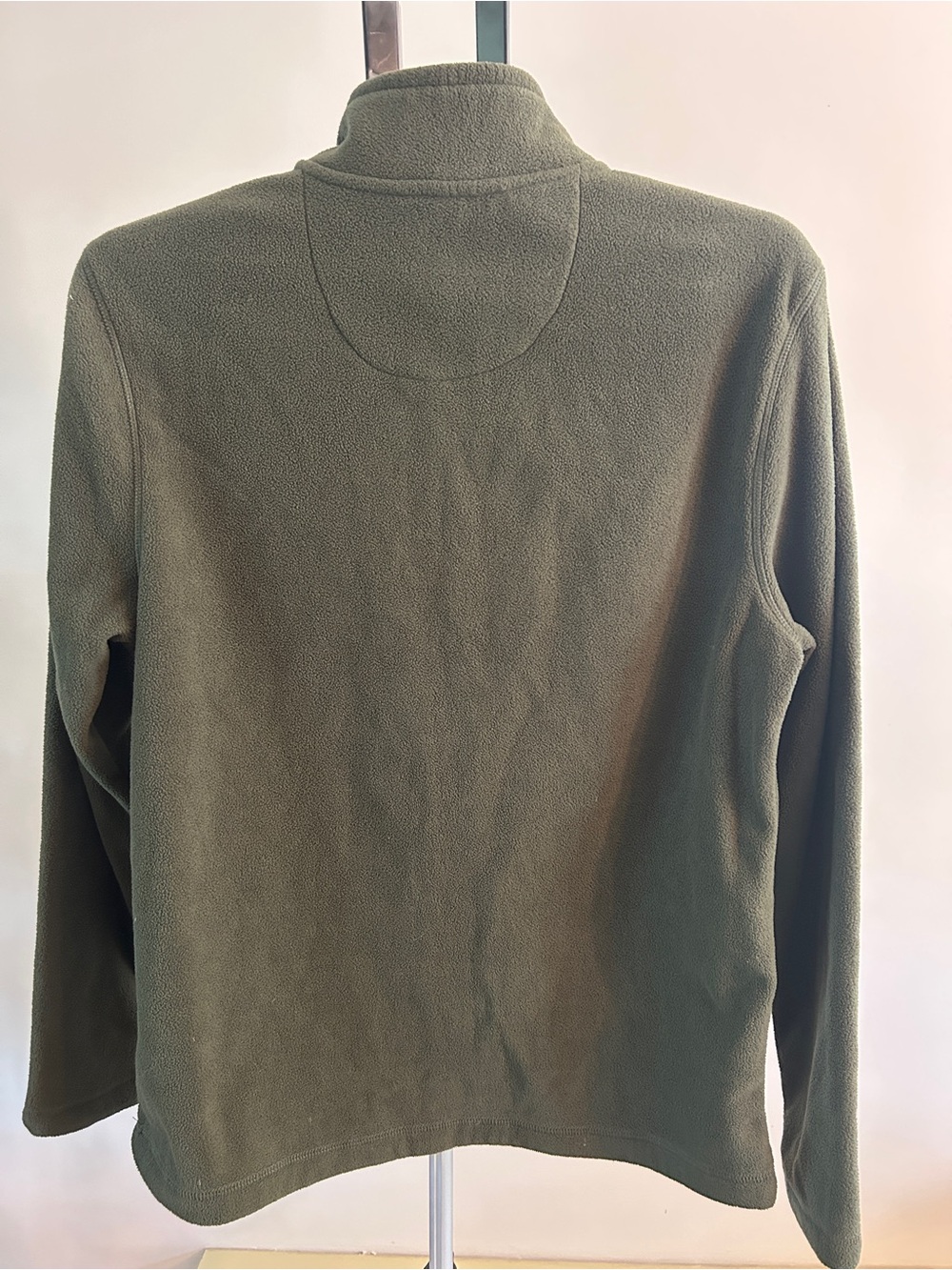 Bass Olive Green Half-Zip Fleece with Orange Zipper - Picture 3 of 4